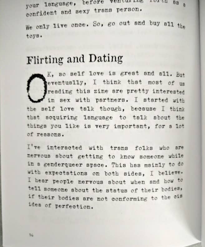 Sex Without Roles: Transcending Gender (Zine)