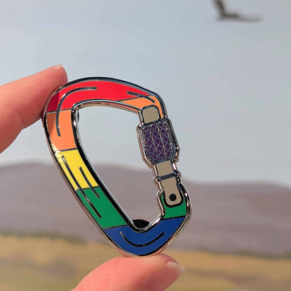 Queer Carabiner hard enamel pin
