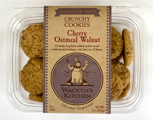 Cherry Oatmeal Walnut Cookies (no gluten added) - 8 oz