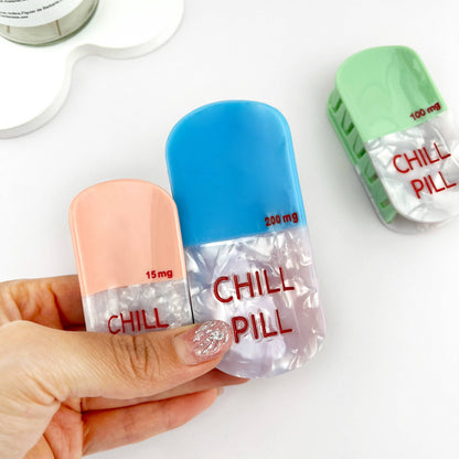 Pill Hair Claw Clip