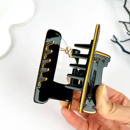 Creative Vintage Sewing Machine Acetate Hair Claw Clip