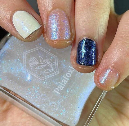 Mystic Nebula - Vibrant Blue Glitter Topper - Nail Polish
