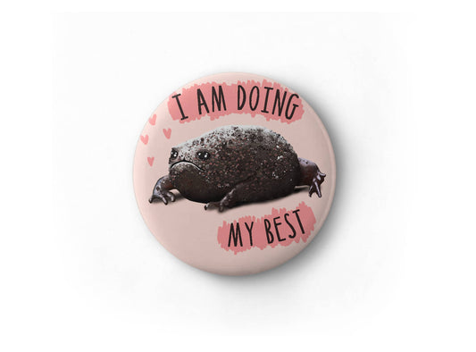 Doing My Best Frog Pin