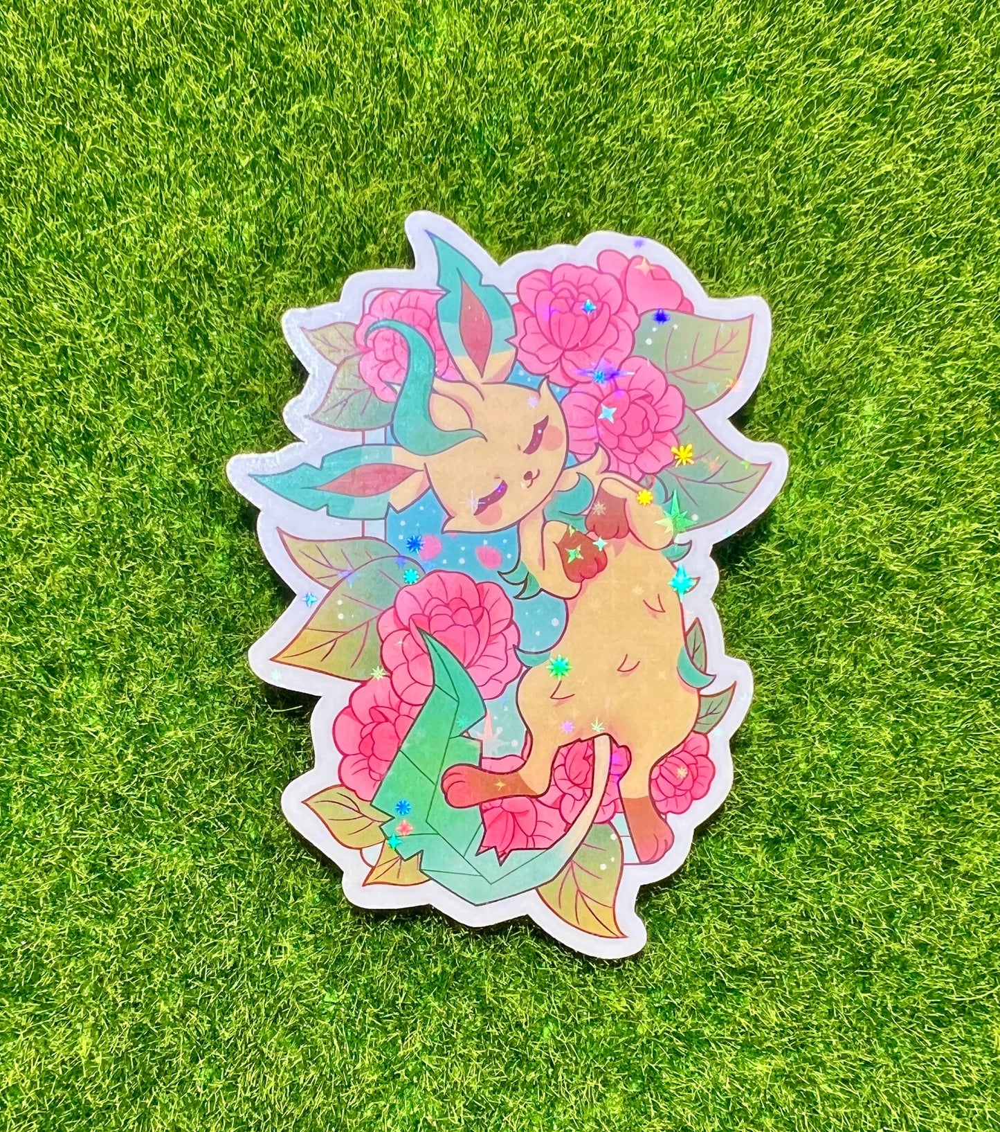Eevelutions Flowers Sticker Leafeo