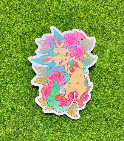 Eevelutions Flowers Sticker Leafeo