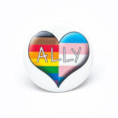 Ally LGBTQ+ pin / button