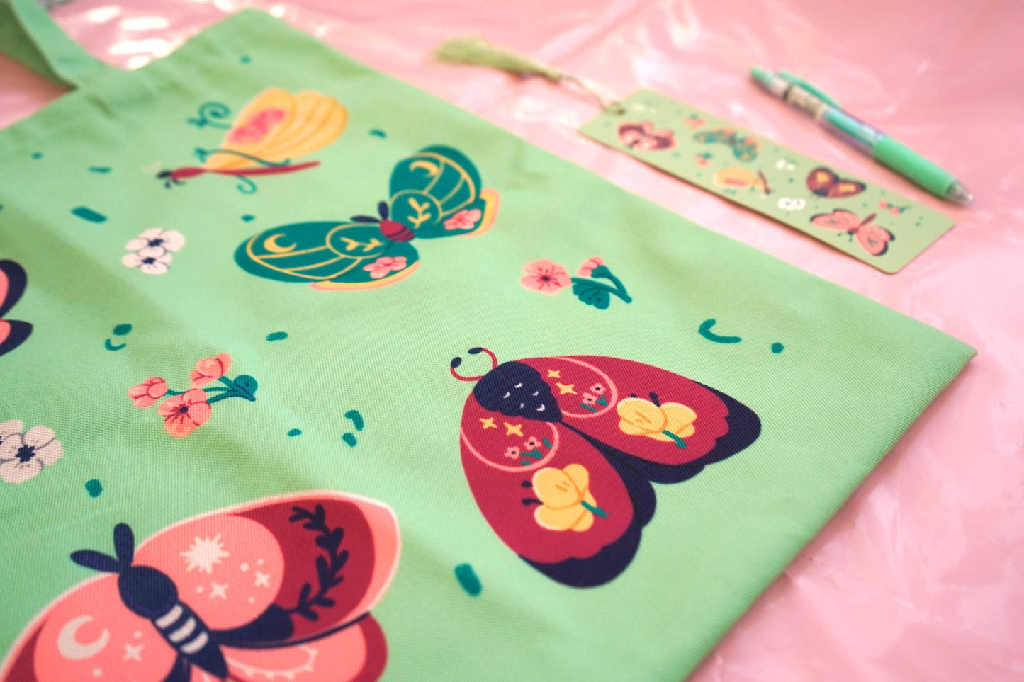 Moths & Wildflowers Tote Bag