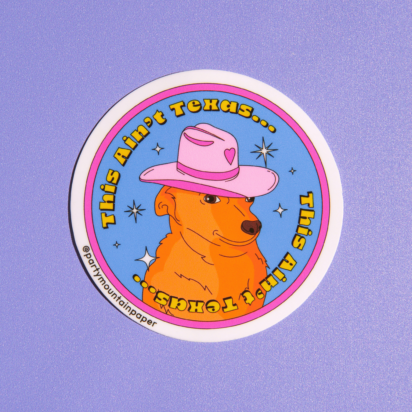 Texas Pup Sticker | Last Chance