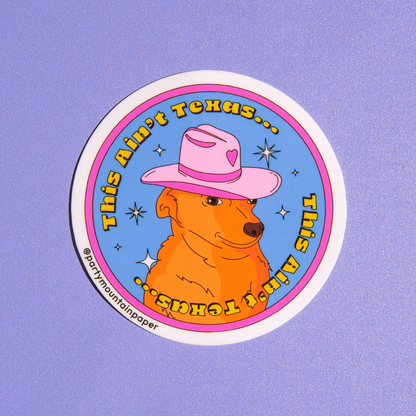Texas Pup Sticker | Last Chance