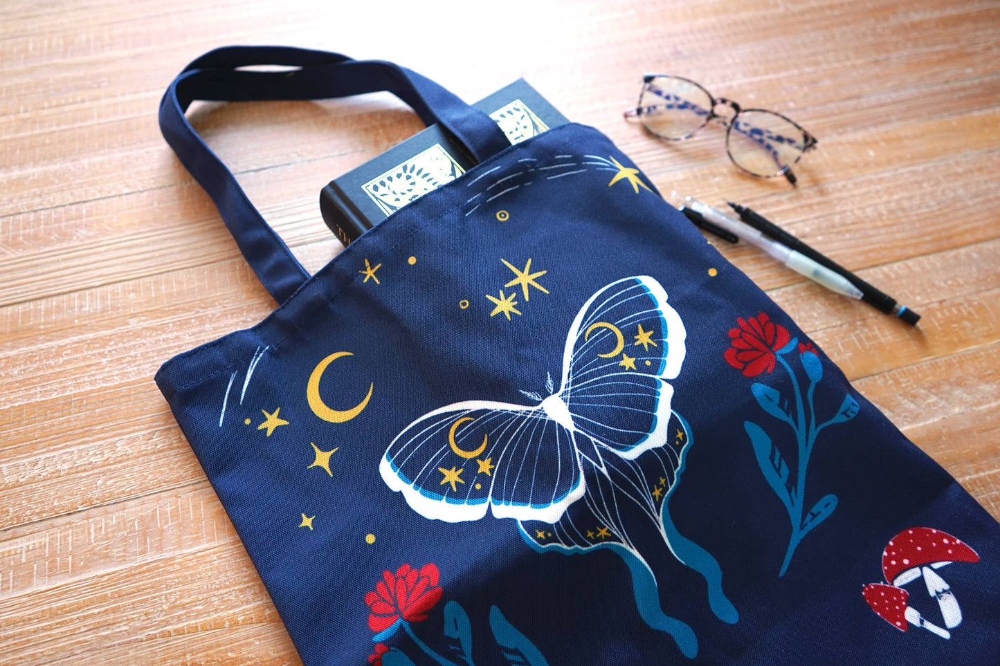 Believe in Magic Witchy Luna Moth Tote Bag