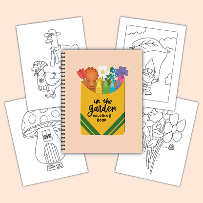 In The Garden Coloring Book | Simple Adult Coloring Books
