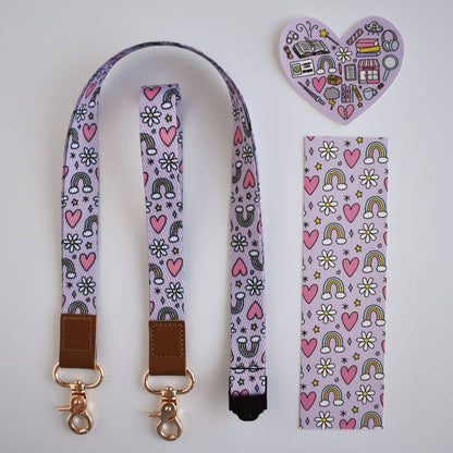 Rainbow Pattern Lanyard