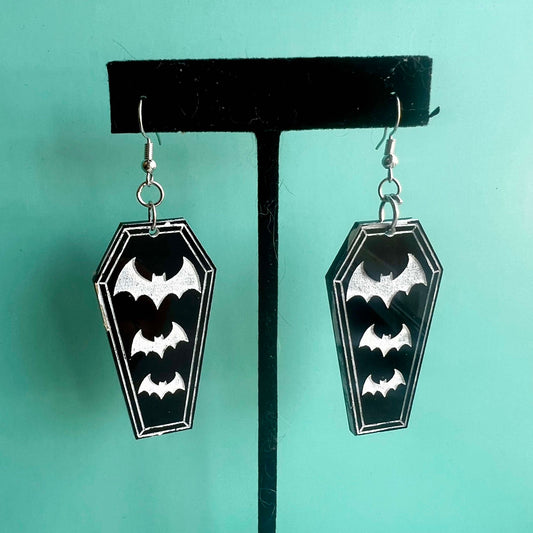 Coffin Bats Earrings