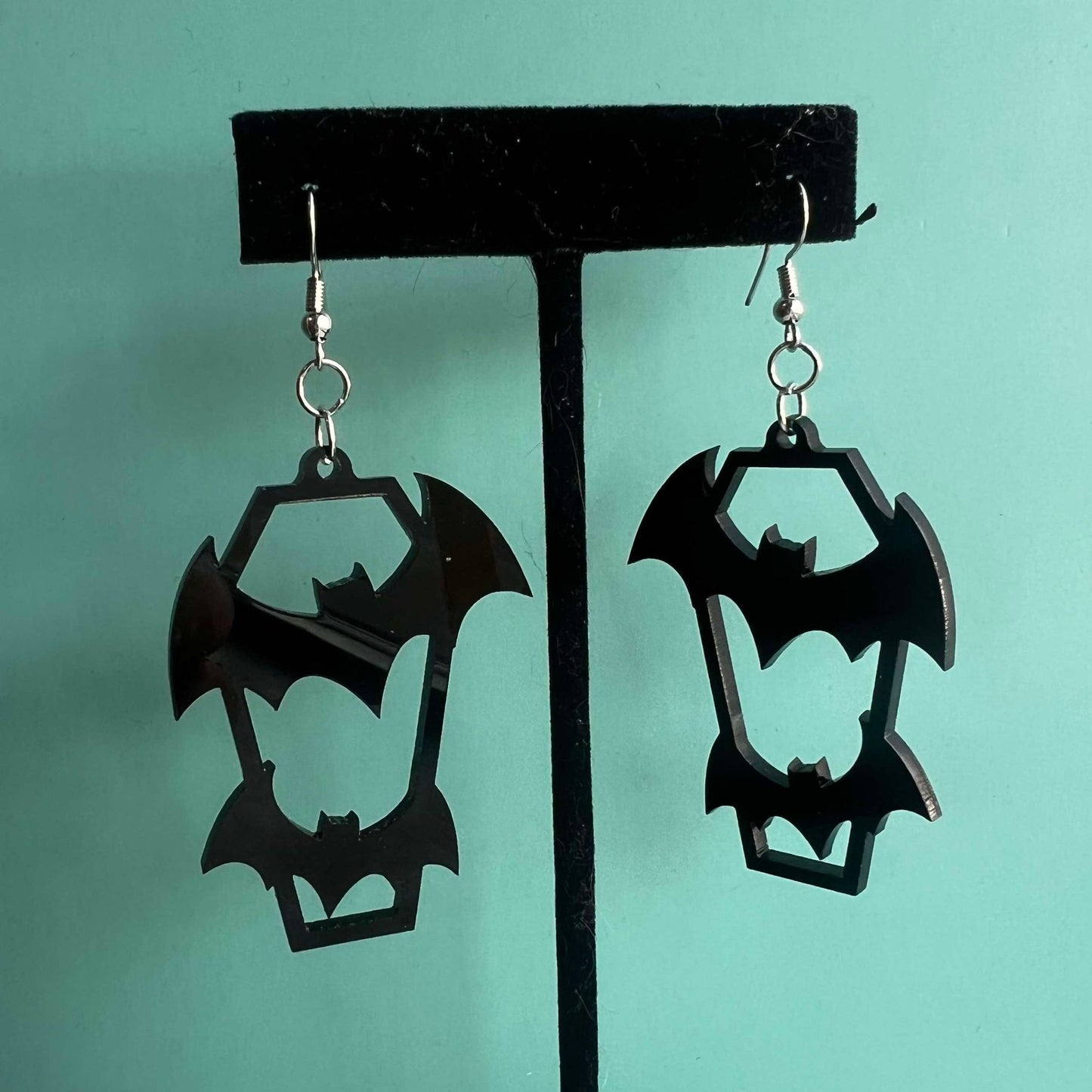 Coffin Bat Earrings