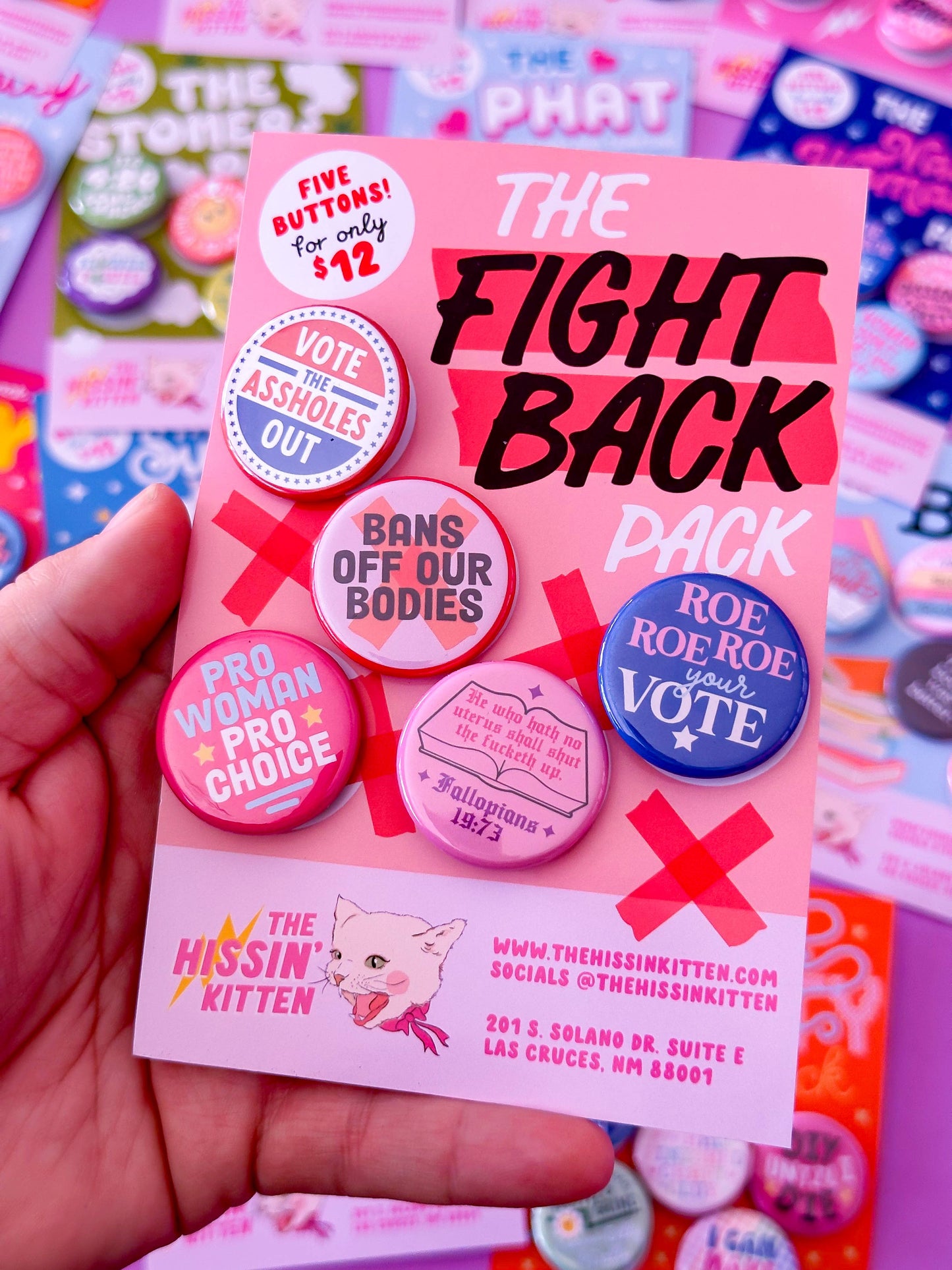 The Fight Back Button Pack