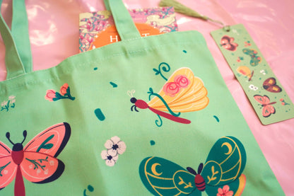 Moths & Wildflowers Tote Bag