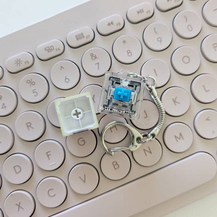 This is Fine - Fidget Keycap Keychain