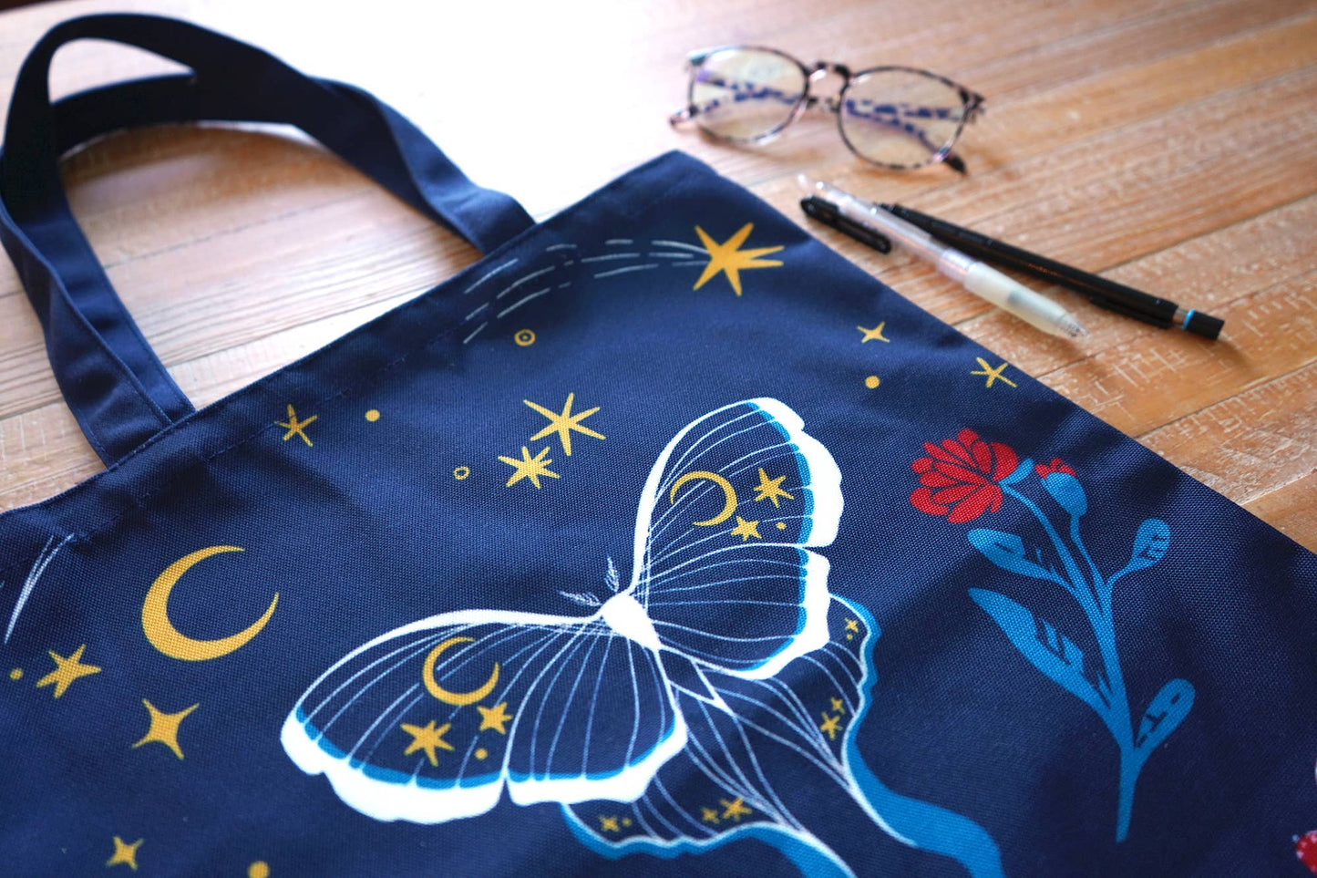 Believe in Magic Witchy Luna Moth Tote Bag