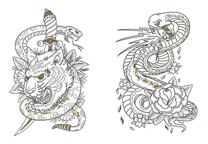 Tattoo Coloring Book