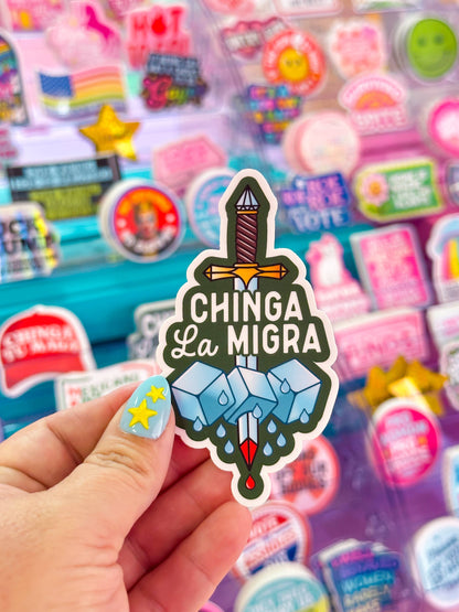 Chinga La Migra Sticker