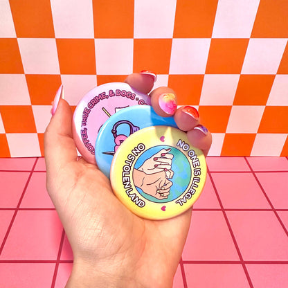 Rights & Wrongs Pin Pinback Button