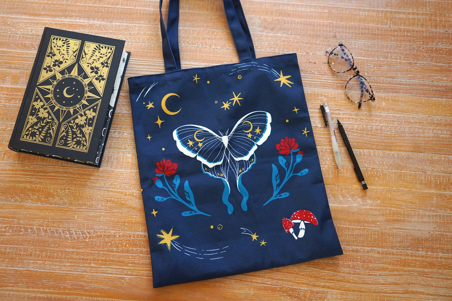 Believe in Magic Witchy Luna Moth Tote Bag