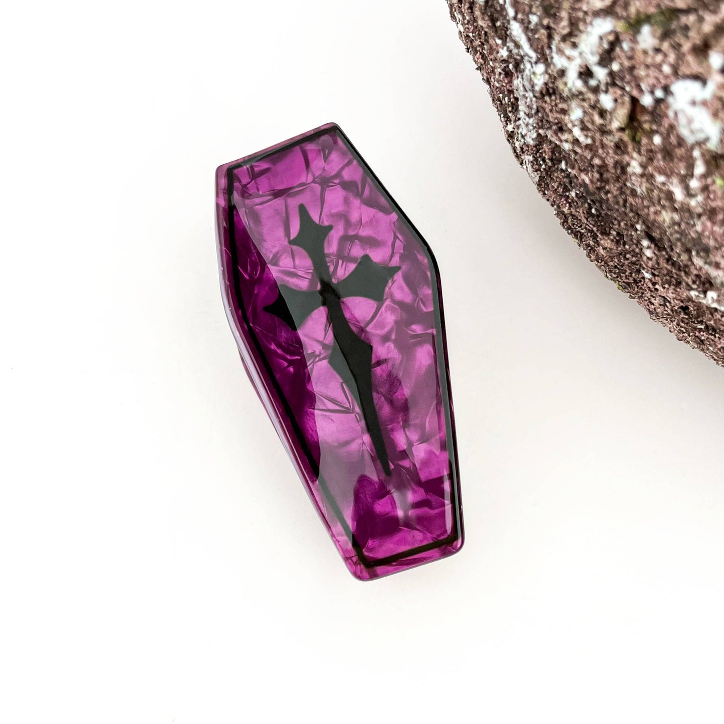 Coffin Spooky Gothic Hair Clip