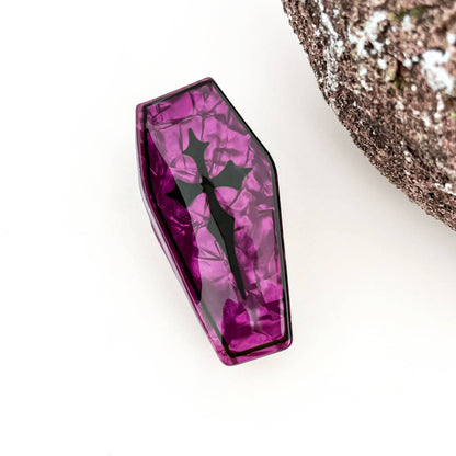 Coffin Spooky Gothic Hair Clip