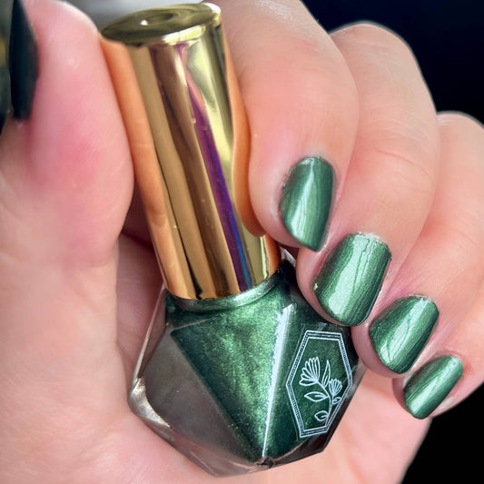 Evergreen - Emerald Green Shimmer Nail Polish