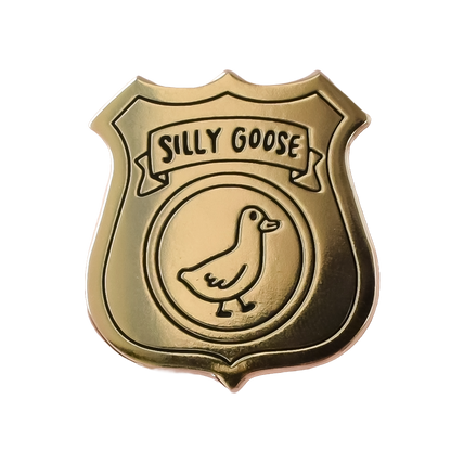Silly Goose Badge Pin