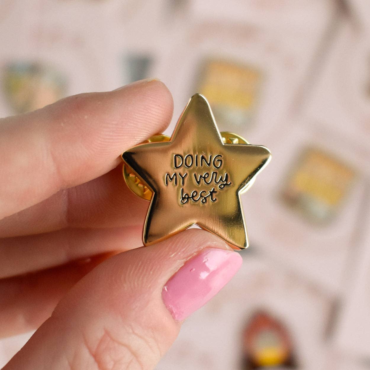 Doing My Very Best Enamel Pin