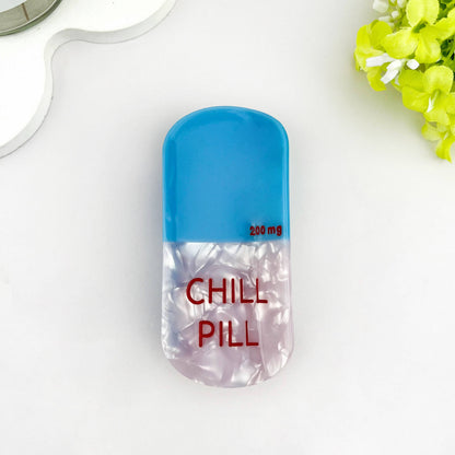 Pill Hair Claw Clip