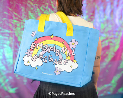 Emotional Baggage Tote Bag With Laptop And Bottle Pocket