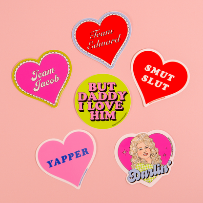 Team Jacob Heart Sticker
