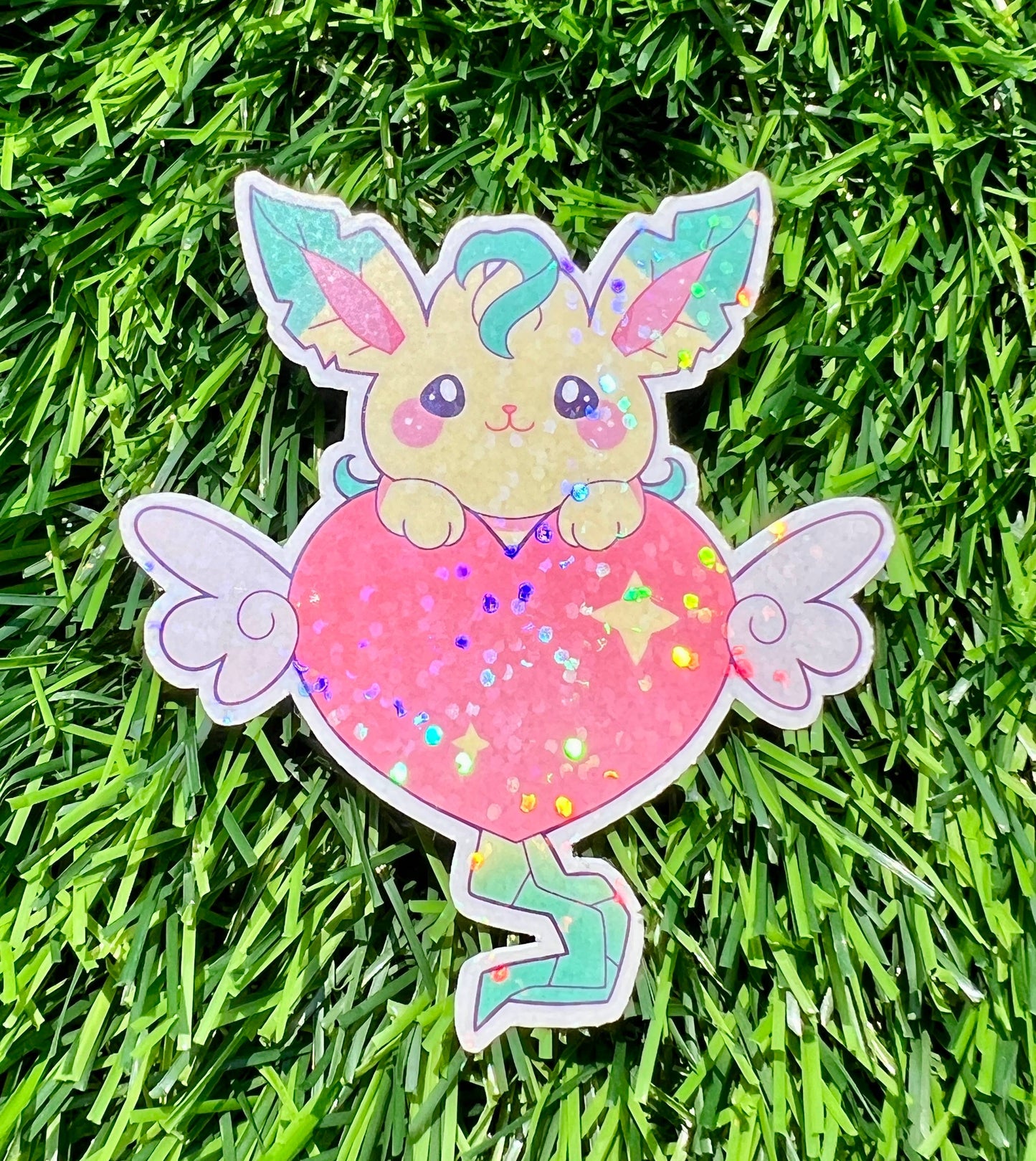 Leafeon Heart Sticker