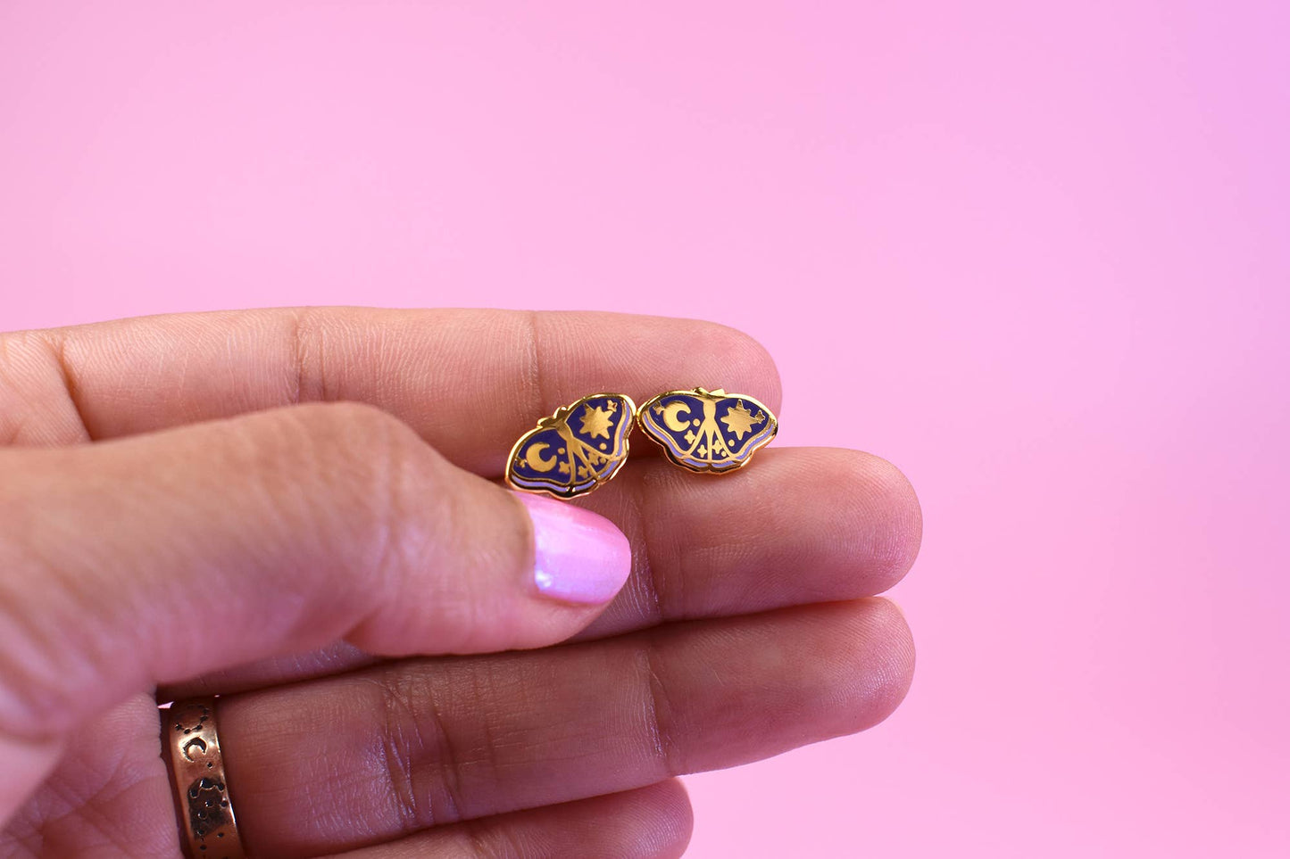 Whimsical Moths Earrings