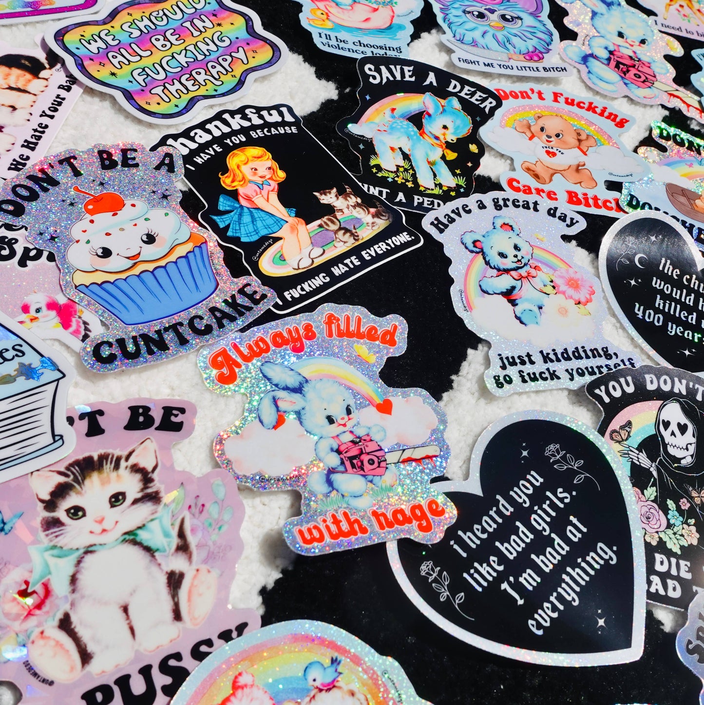 I Refuse to Argue – Funny Butterfly Glitter Vinyl Sticker