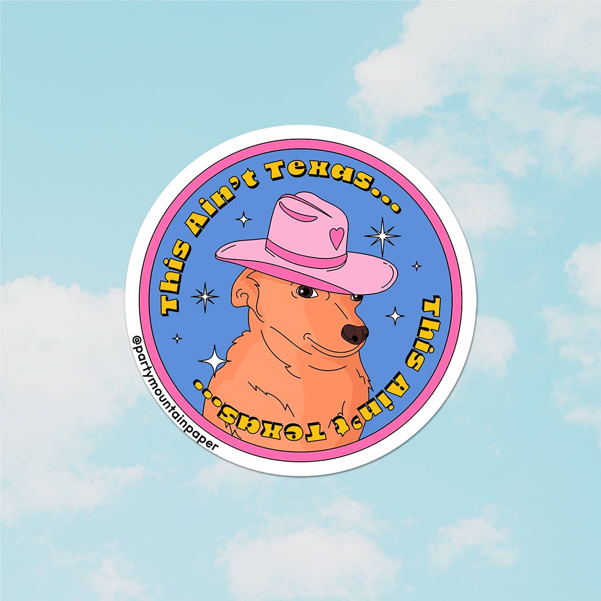 Texas Pup Sticker | Last Chance
