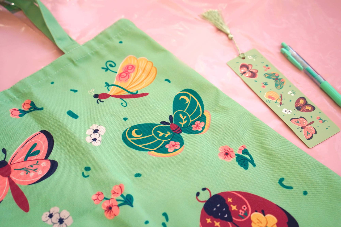 Moths & Wildflowers Tote Bag