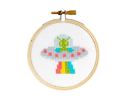 UFO - DIY Mini Cross Stitch Kit