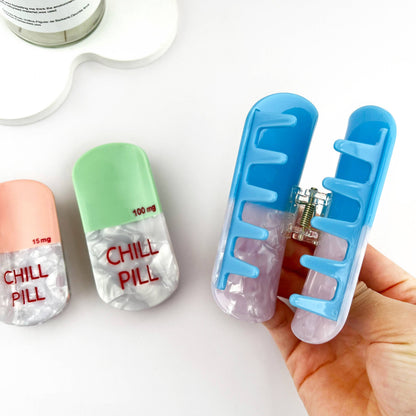 Pill Hair Claw Clip