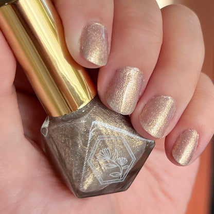 Luna - Golden Holographic Taupe - Nail Polish