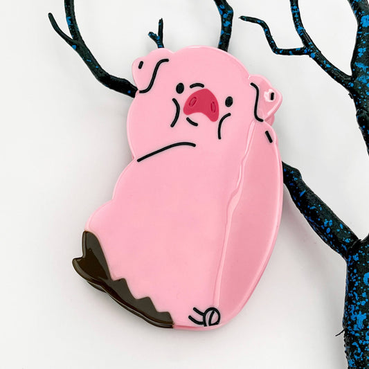 Waddles Hair Claw Clip