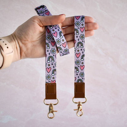 Rainbow Pattern Lanyard