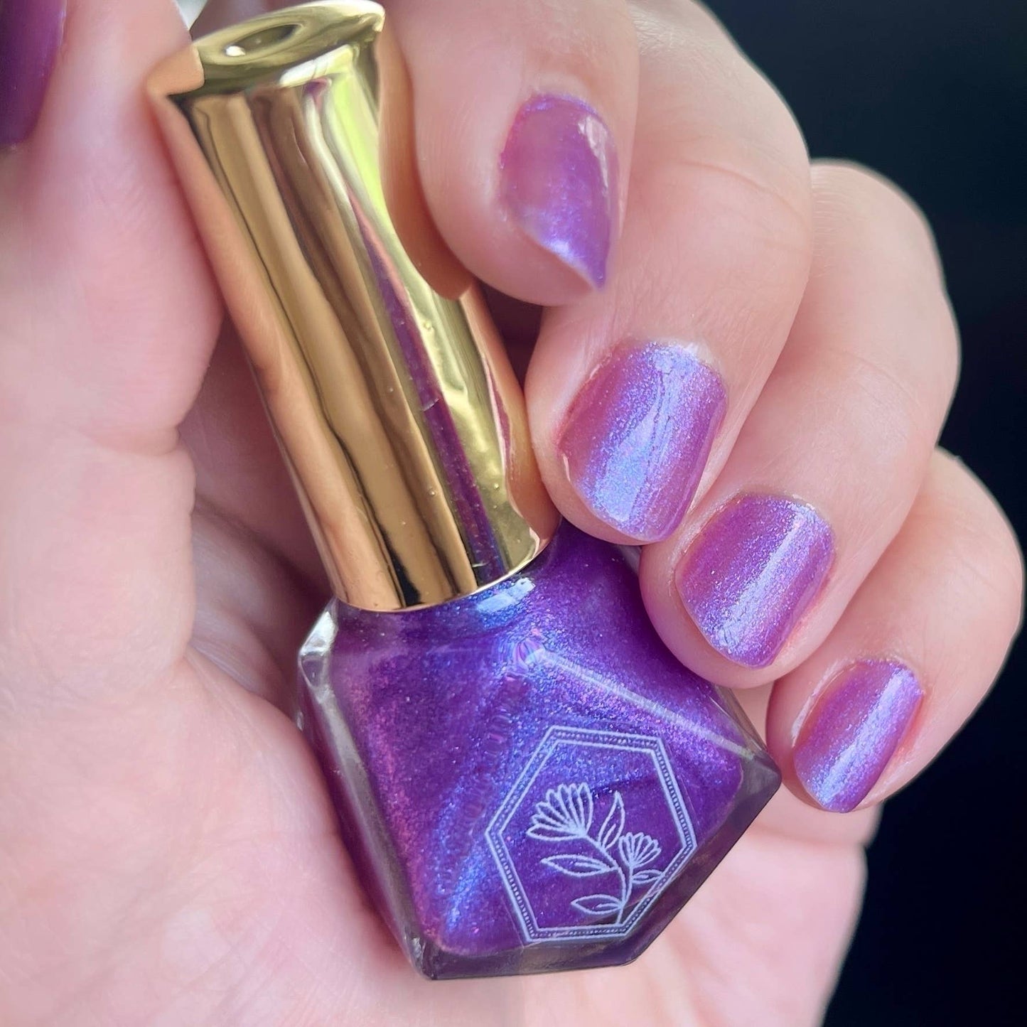 Enchanted - Enchanting Glowing Purple Nail Polish