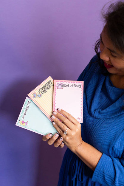 Emotional Support List Notepad Cute Funny Pencil Stationery