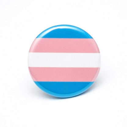 Transgender pride flag LGBTQ+ pin / button