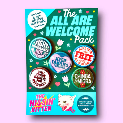 The All Are Welcome Pack Buttons