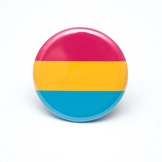 Pansexual pride flag LGBTQ+ pin / button