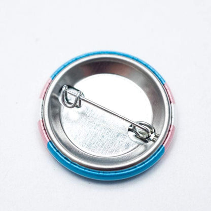 Transgender pride flag LGBTQ+ pin / button